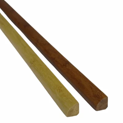 Bambus Viertelstab aus massivem Faserbambus – geölt Natur-hell | Karbonisiert (Coffee) Maße: 1850 x 14 x 14 mm